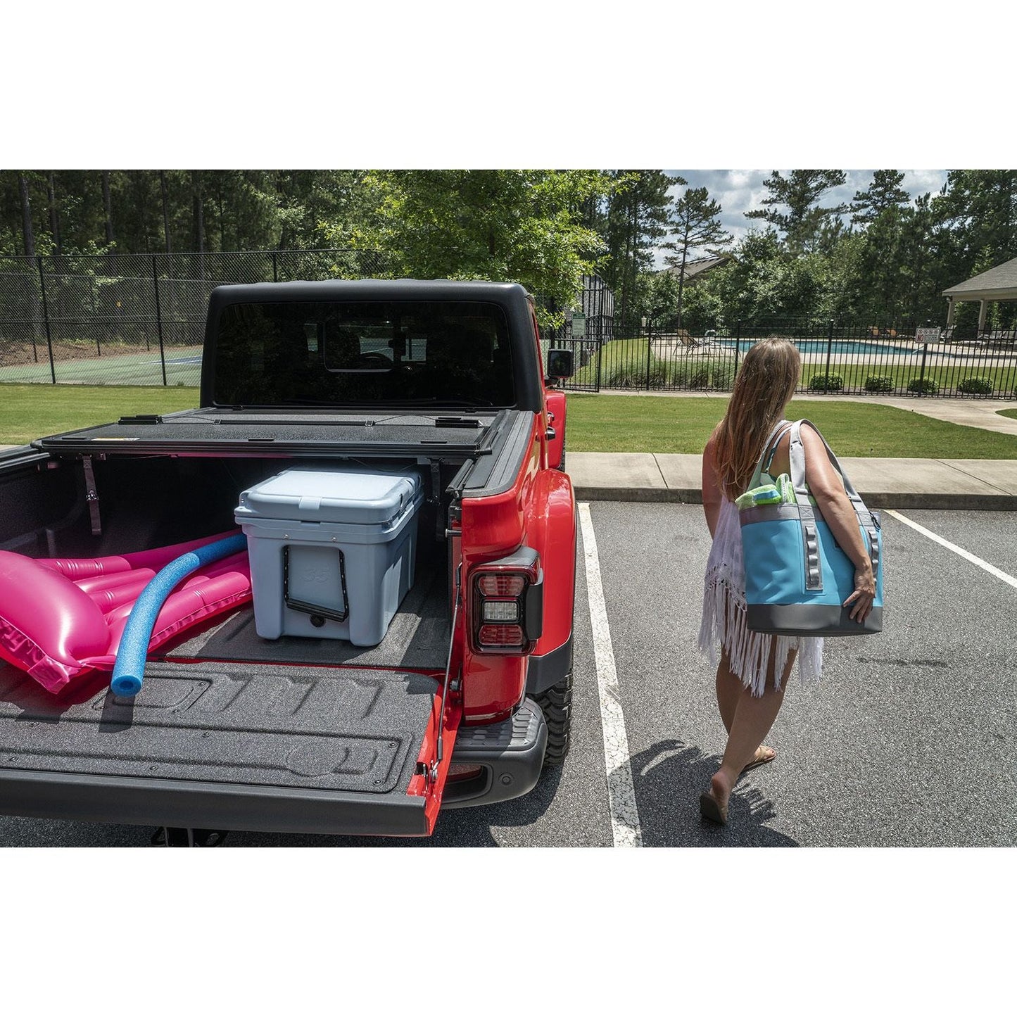 RUGGED RIDGE | 13550.24 | Armis Hard Folding With Line-X Bed Cover, 2020 Jeep Gladiator Jt