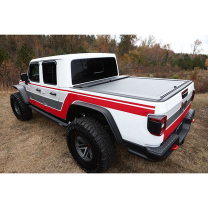 RUGGED RIDGE | 13550.31 | Armis Retractable Locking Bed Covr W/Trail Rails; 20 Jeep Gladiator Jt