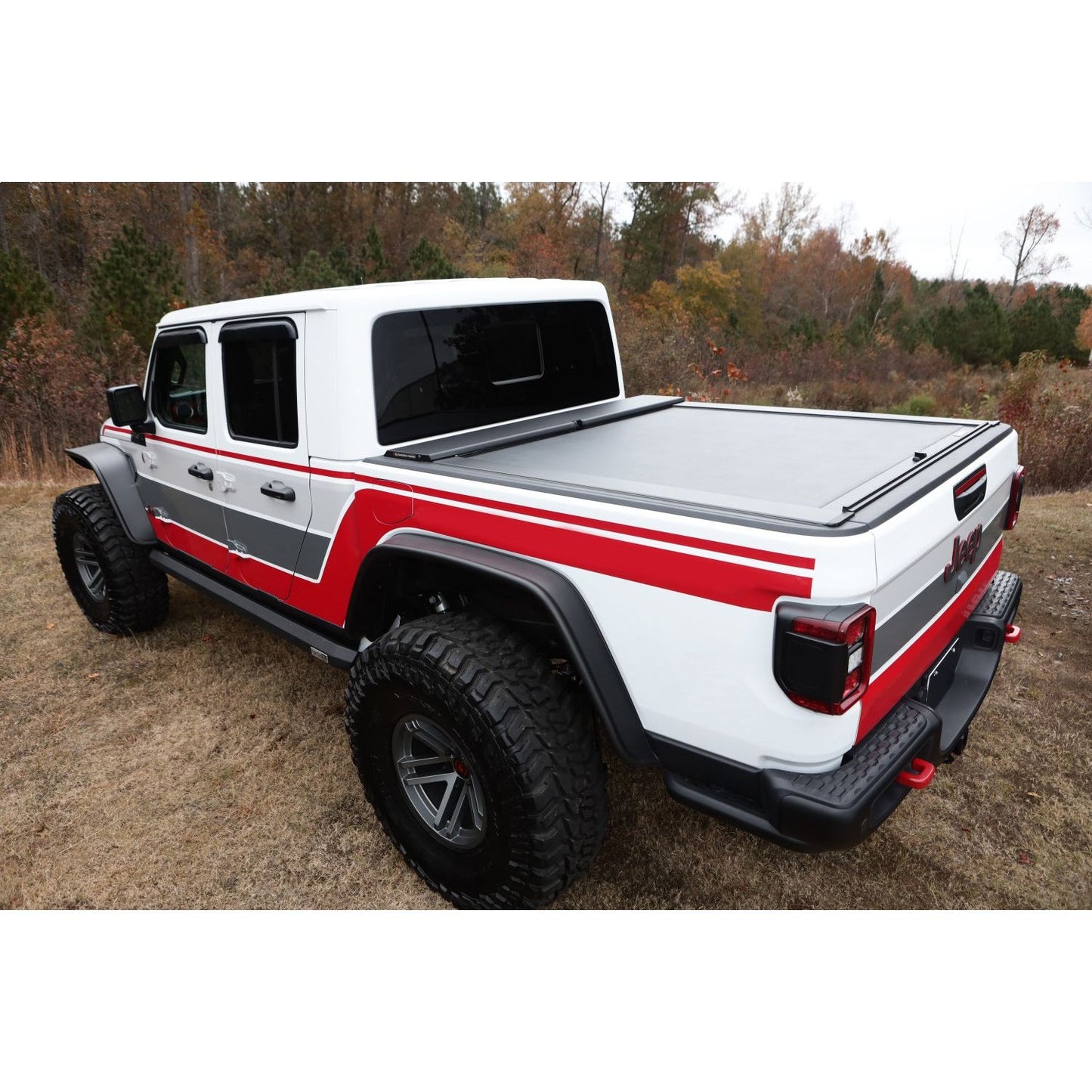 RUGGED RIDGE | 13550.34 | Armis Retractable Locking Bed Cvr W/O Trail Rails 20 Jeep Gladiator Jt