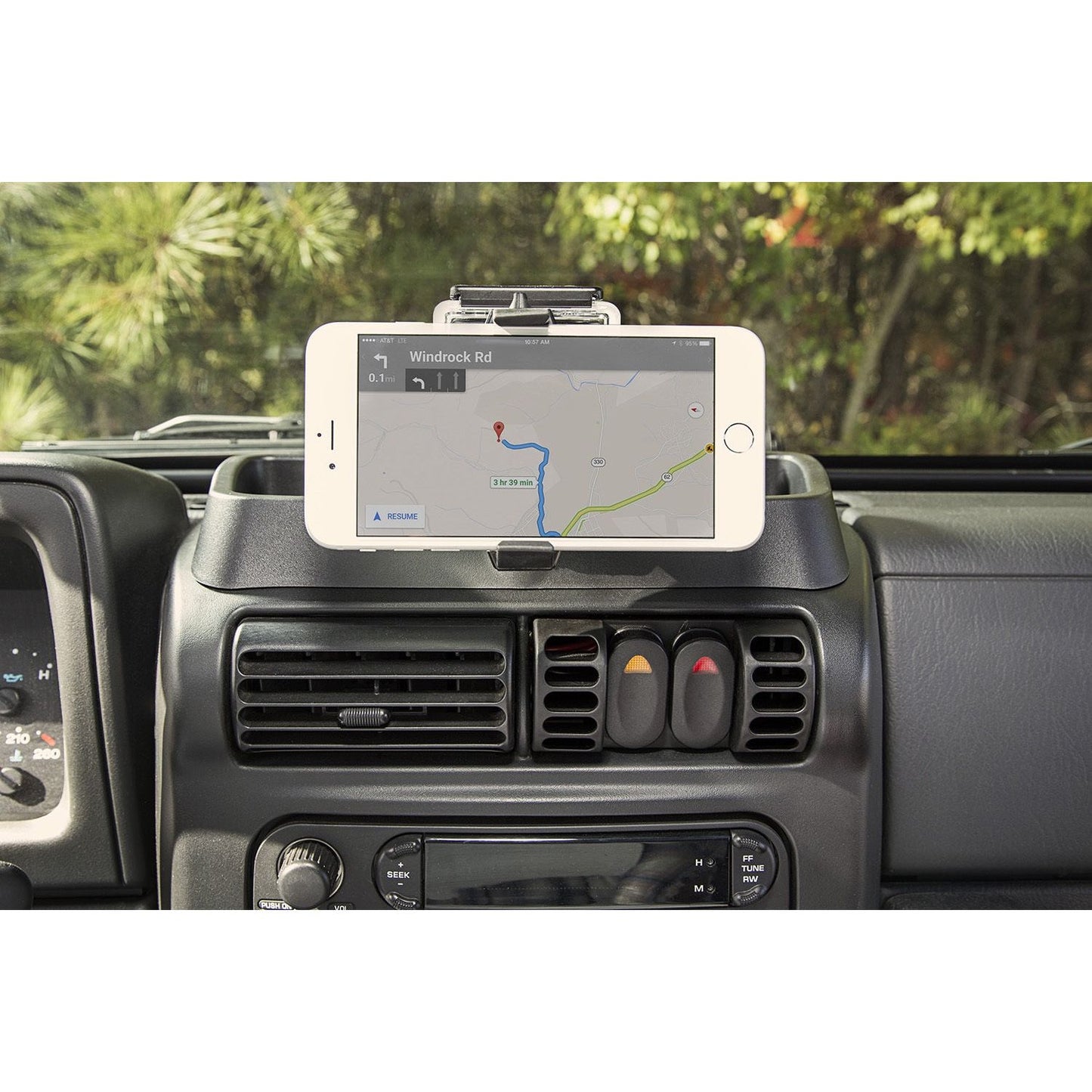 RUGGED RIDGE | 13551.18 | 97-06 Wrangler Dash Multi-Mount Black
