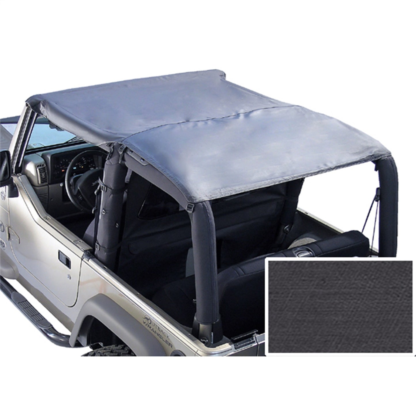RUGGED RIDGE | 13553.15 | Roll Bar Top, Black Denim, 92-95 Jeep Wrangler