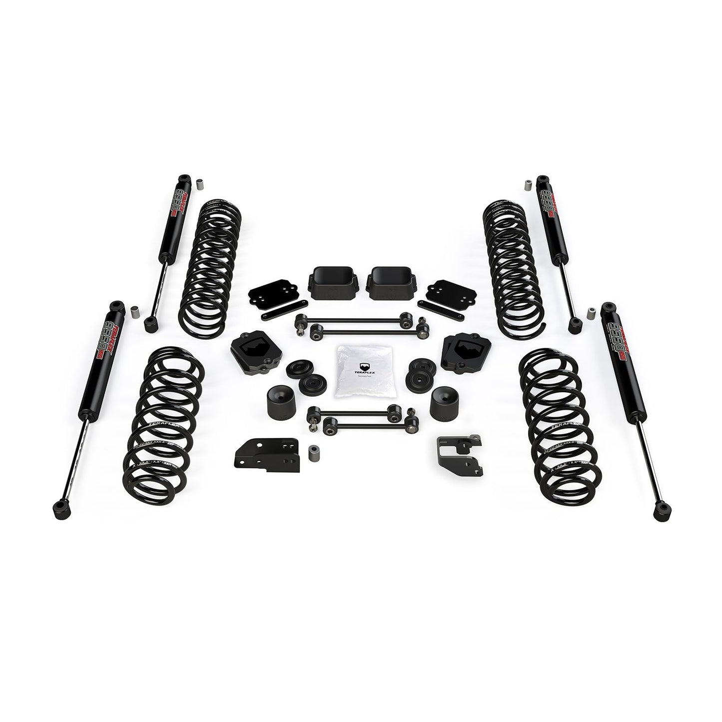 TeraFlex | 18-Up Wrangler JL 4 Door 3.5 Inch Coil Spring Base Lift Kit & 9550 VSS Twin-Tube Shocks TeraFlex | 1356050