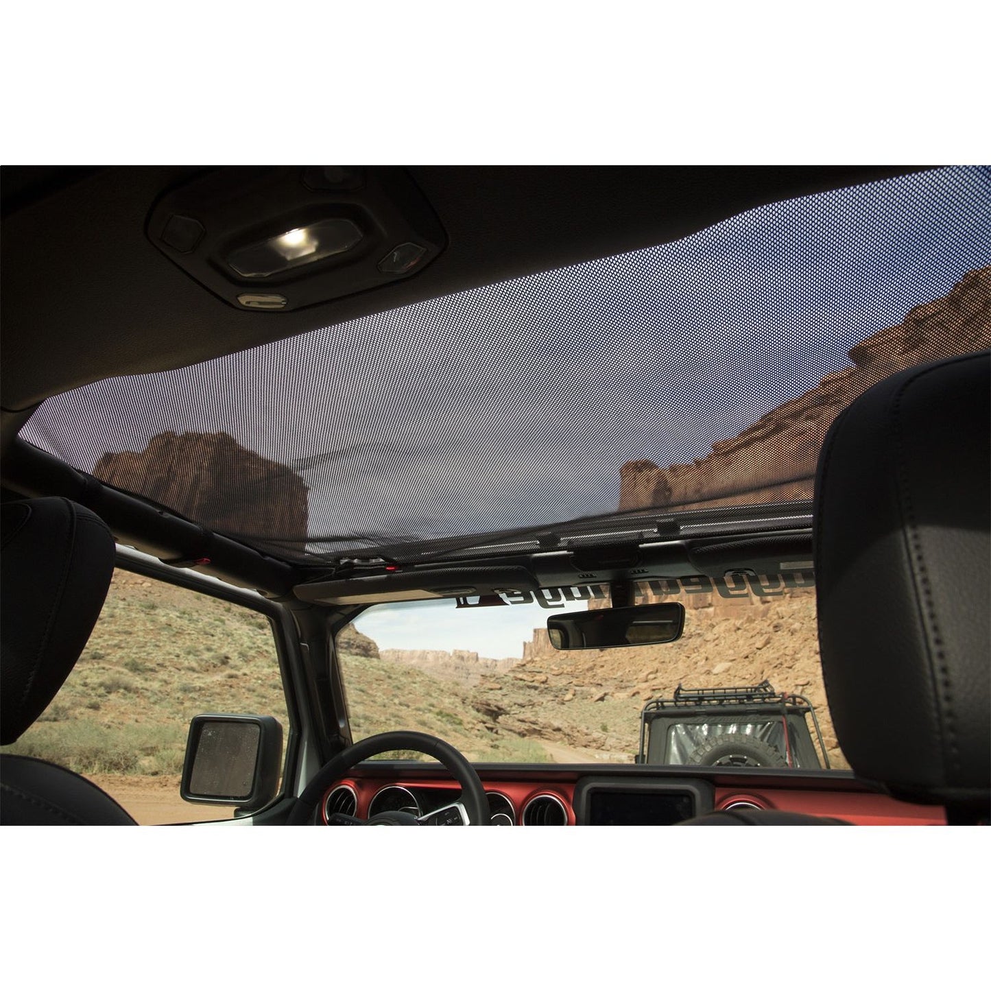 RUGGED RIDGE | 13579.72 | Eclipse Sun Shade, Front, Black, 18-C Jeep Wrangler Jl/Jlu