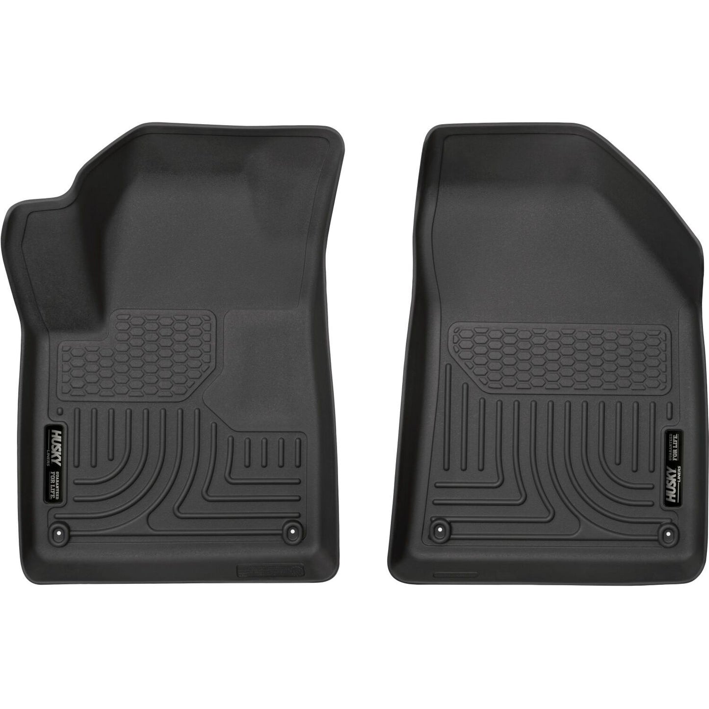 Husky Liners | Weatherbeater Front Floor Liners For 2015-2023 Jeep Cherokee Husky Liners | 13581, durable all-weather floor mats.