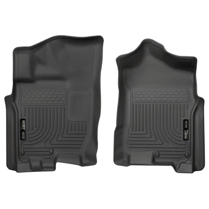 Husky Liners | Weatherbeater Front Floor Liners For 2016-2024 TITAN XD Husky Liners | 13601 pair of durable black floor mats