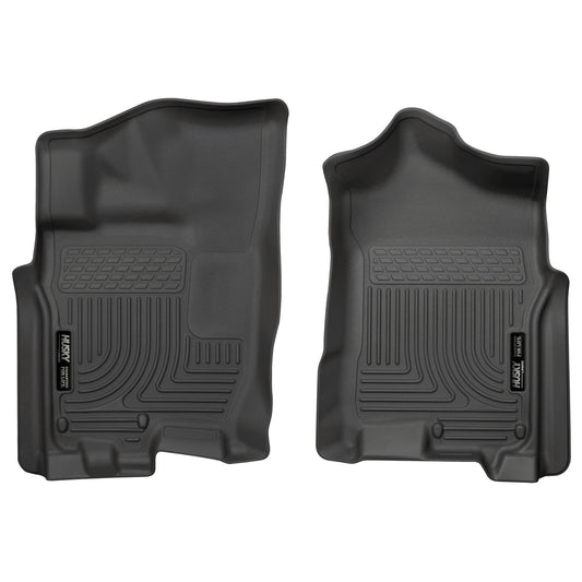 Husky Liners | Weatherbeater Front Floor Liners For 2016-2024 TITAN XD Husky Liners | 13601 pair of durable black floor mats