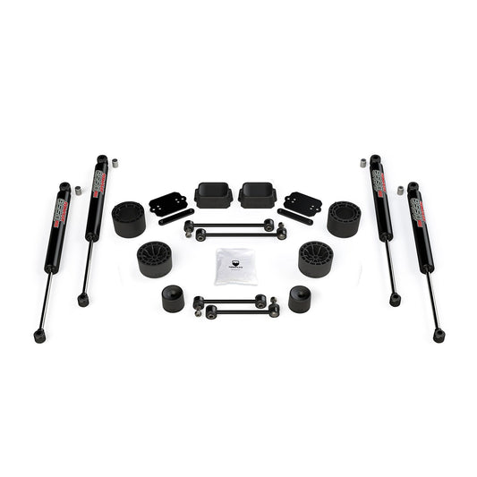 TeraFlex | 18-Up Wrangler JL 2 Door Rubicon 2.5 Inch Performance Spacer Lift Kit & 9550 VSS Twin-Tube Shocks TeraFlex | 1365360