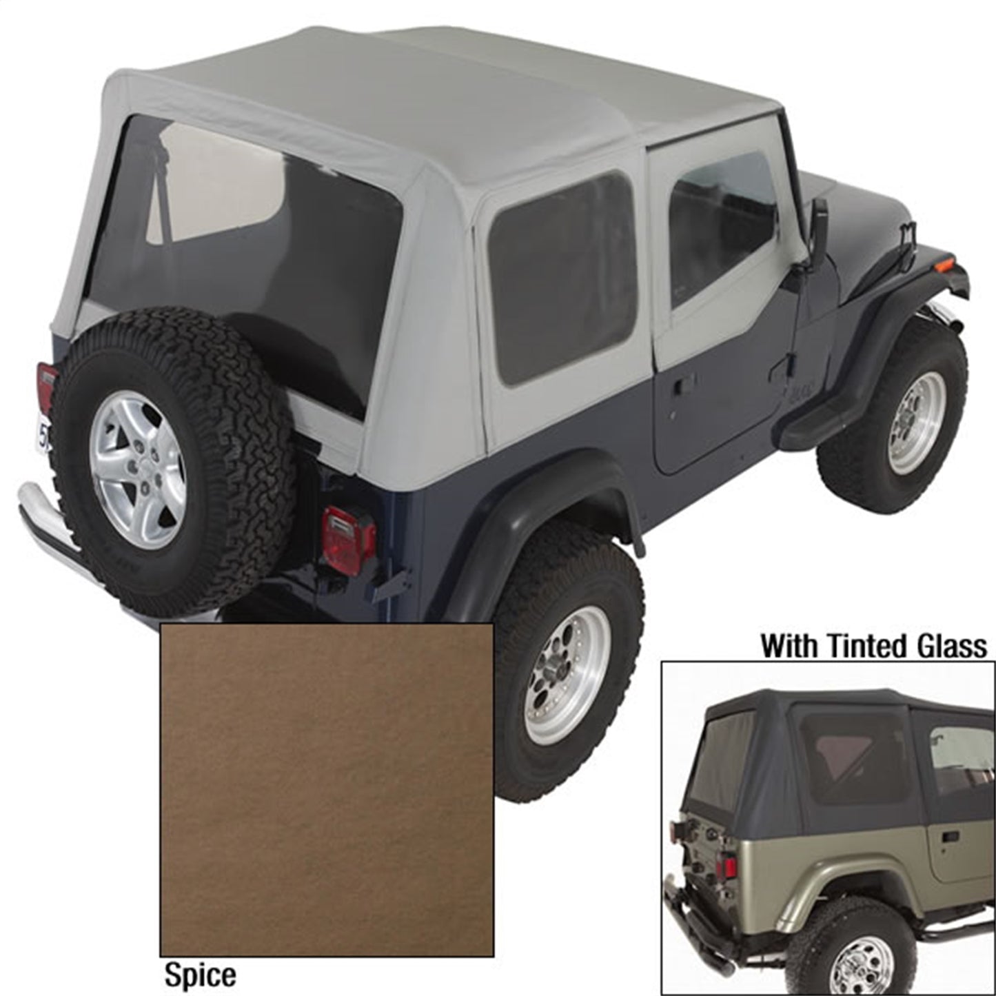 RUGGED RIDGE | 13722.37 | S-Top Tint 88-95 Y W/ Drs Spic
