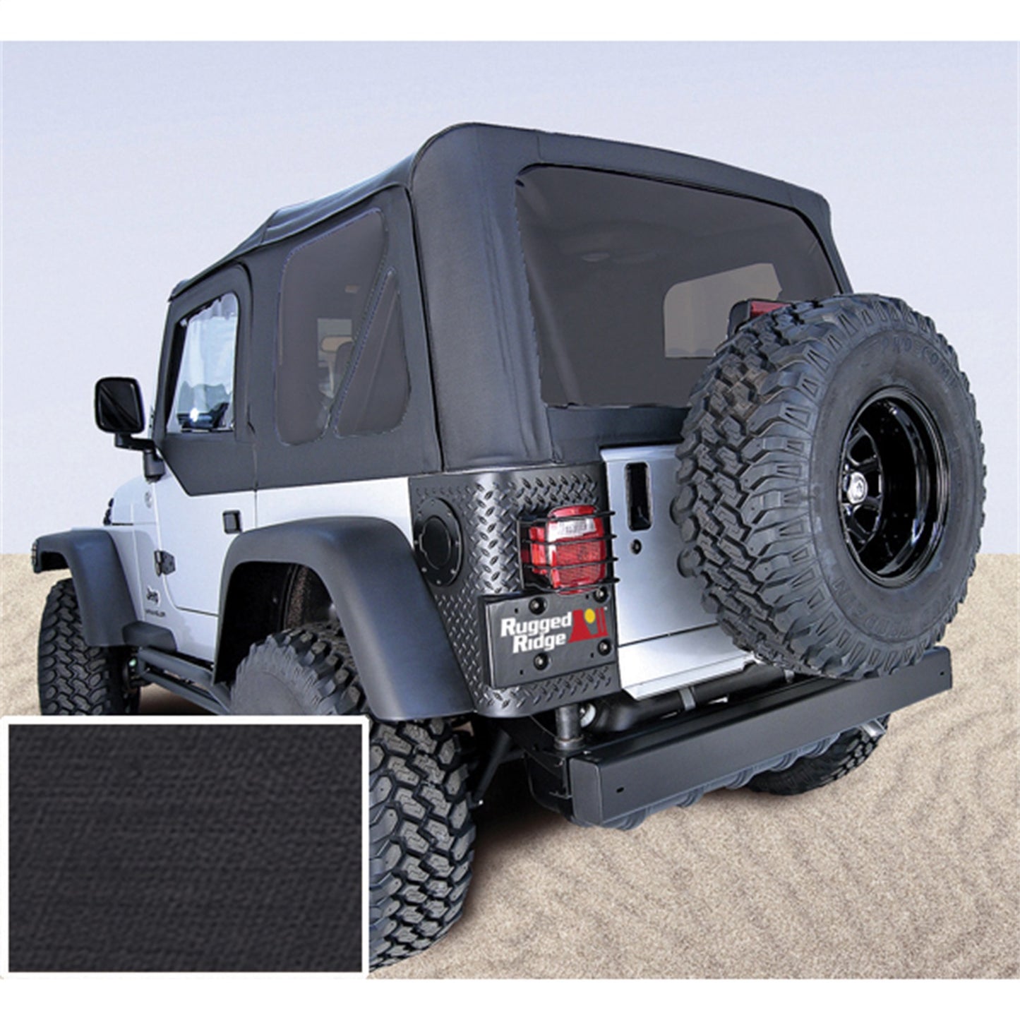 RUGGED RIDGE | 13760.35 | Montana Top, Black Diamond, 97-06 Jeep Wrangler Tj
