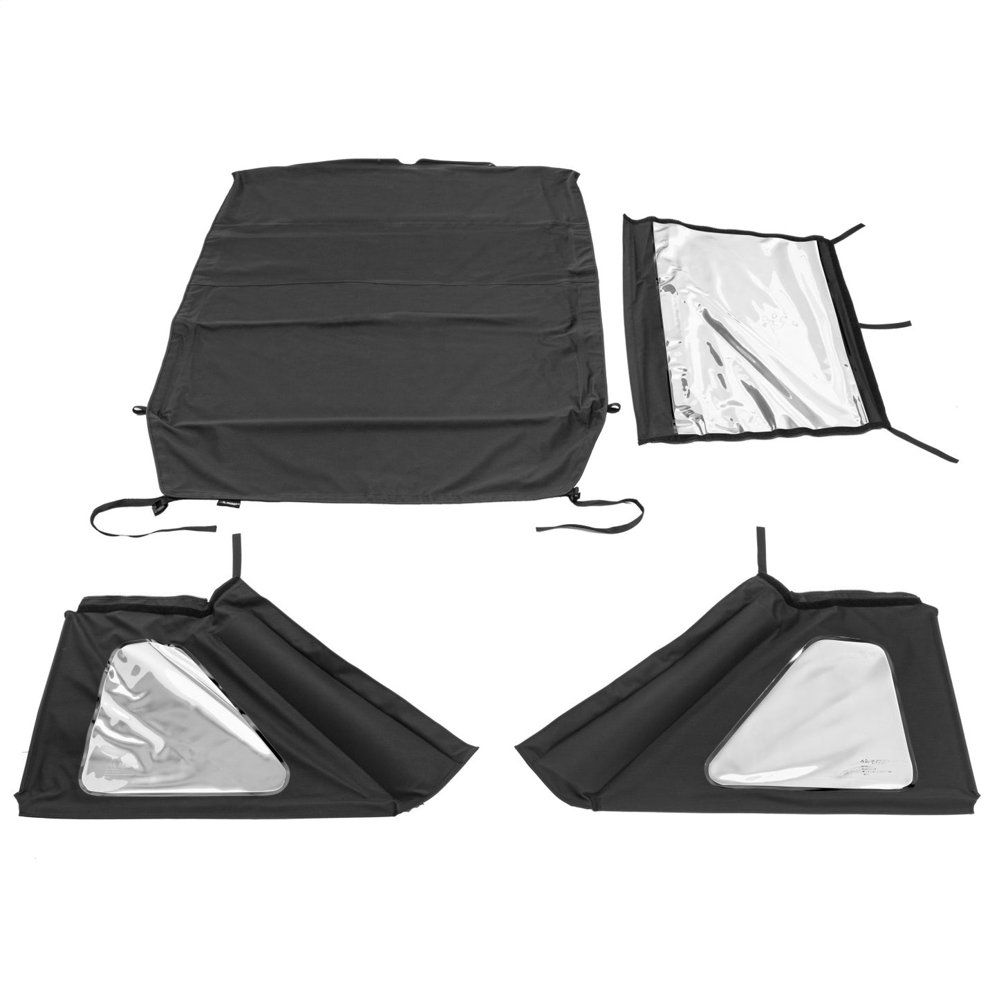 RUGGED RIDGE | 13863.35 | Voyager Top Blk Diamond S.Cloth, Tinted Win; 18-Curr Jeep Wrangler Jlu
