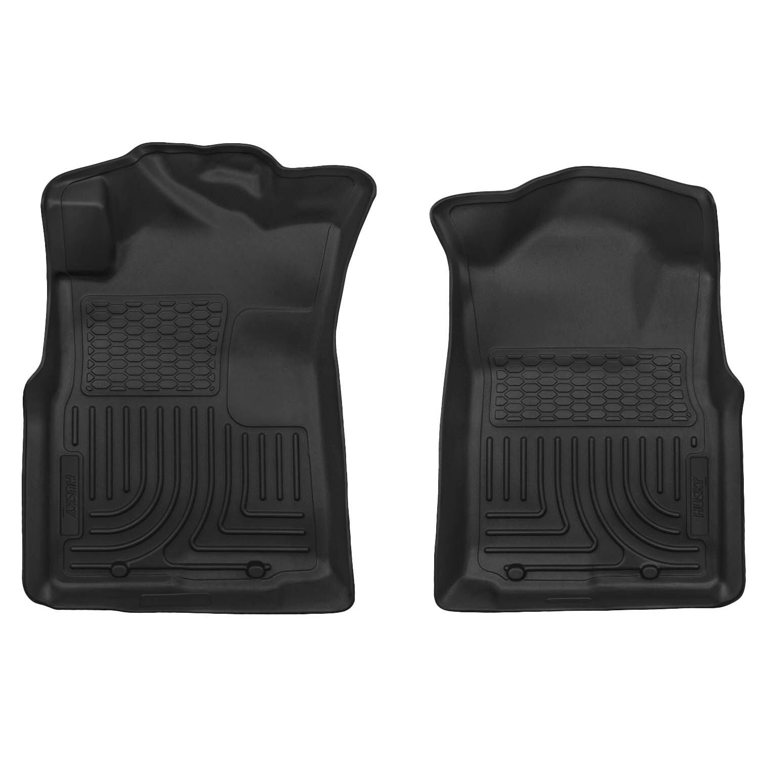 Husky Liners | Weatherbeater Front Floor Liners For 2005-2015 Tacoma Husky Liners | 13941 in black rubber material