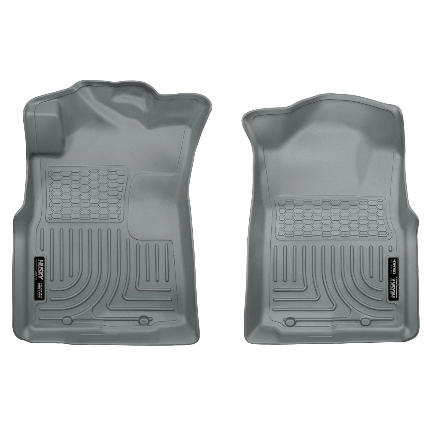 Husky Liners | Weatherbeater Front Floor Liners For 2005-2015 Tacoma Husky Liners | 13942 in gray rubber material