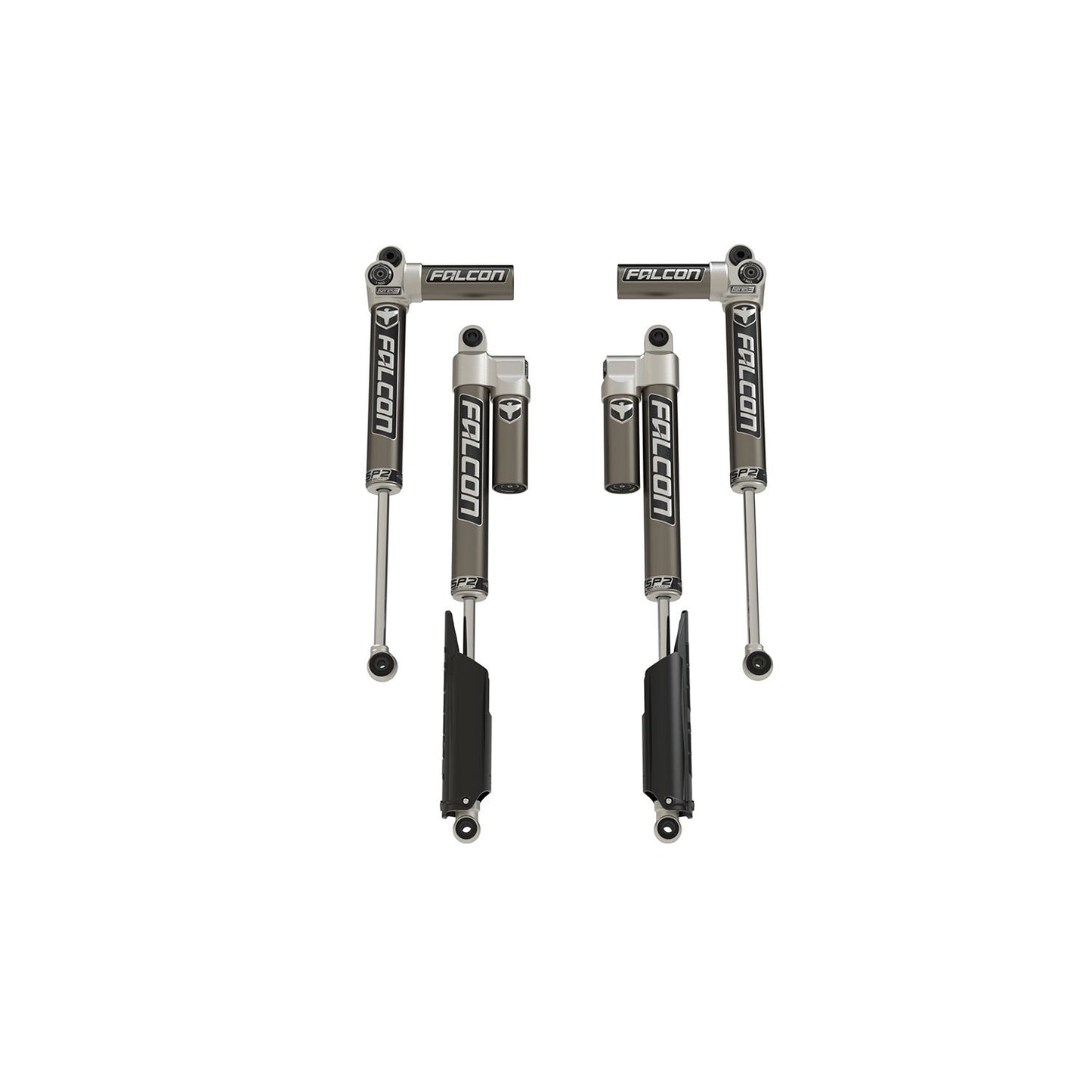 FALCON SHOCKS | 20-Up Jeep Gladiator JT Mojave No EcoDiesel SP2 3.1 Piggyback Shock Kit 3.5-4.5 Inch Lift Long-Travel Falcon Shocks | 14-02-31-400-200