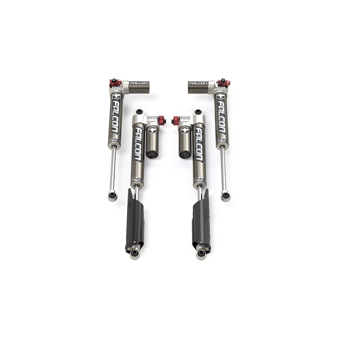 FALCON SHOCKS | 20+ Jeep Gladiator JT EcoDiesel SP2 3.3 Fast Adjust Piggyback Shock Kit 3.5-4.5 Inch Lift LT Falcon Shocks | 14-02-33-400-202
