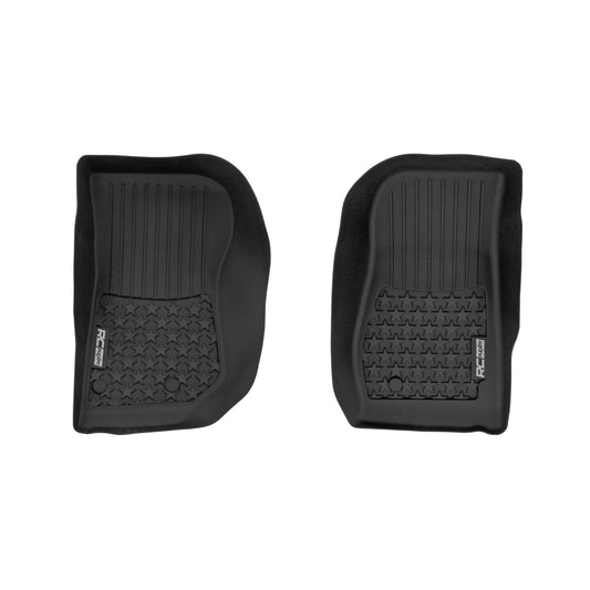 ROUGH COUNTRY | Floor Mats  FR  2 Door  Jeep Wrangler JK 4WD (2014-2018) | FF-6141_A