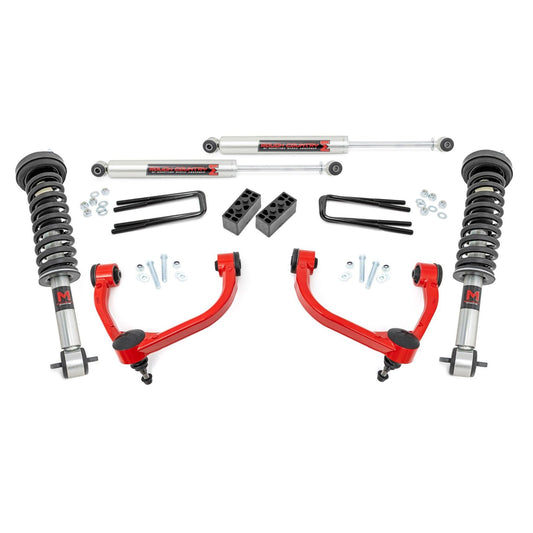 ROUGH COUNTRY 3 Inch Lift Kit | M1 Struts | Ford F-150 4WD (2014-2020) | 54540RED