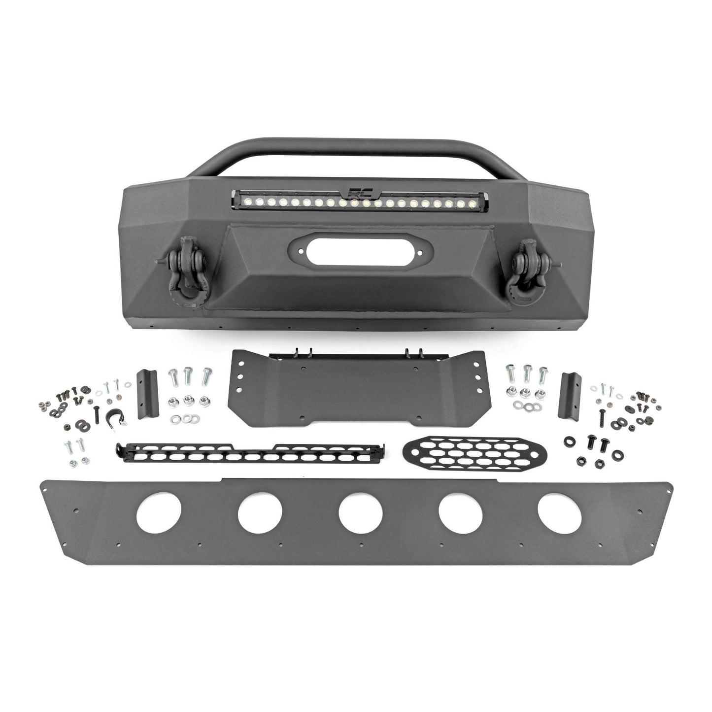 ROUGH COUNTRY Front Bumper | Hybrid | 20" Blk LED | Toyota 4Runner 2WD/4WD (2014-2024) | 10744