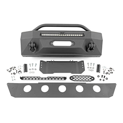 ROUGH COUNTRY Front Bumper | Hybrid | 20" Blk LED | Amber | Toyota 4Runner 2WD/4WD (14-24) | 10746