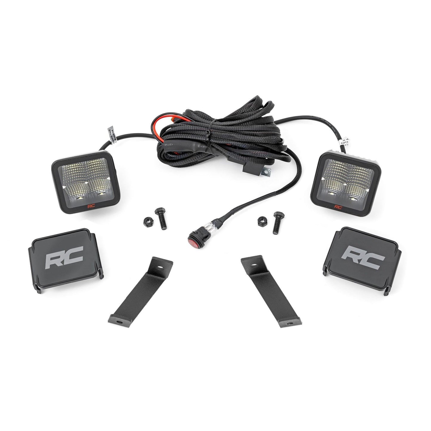 ROUGH COUNTRY LED Light Kit | Ditch Mount | 2" Spectrum Pair | Spot | Jeep Cherokee KL (14-21) | 70084