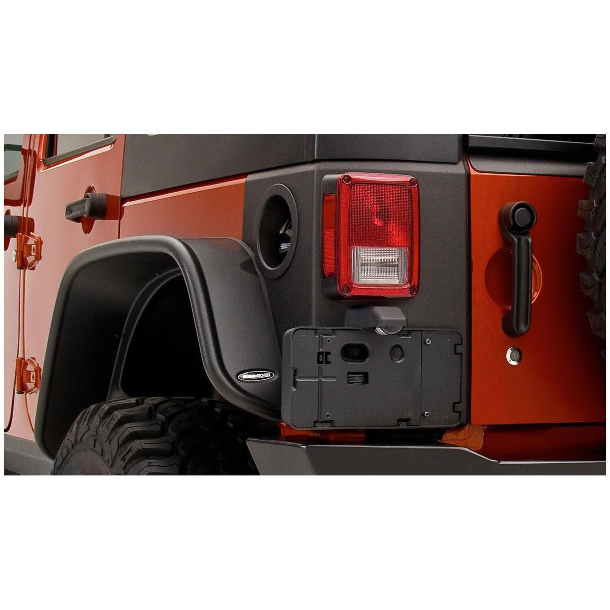 BUSHWACKER | Trail Armor Rear Corners | 2007-18 Jeep Wrangler JK 4-Door | 14010