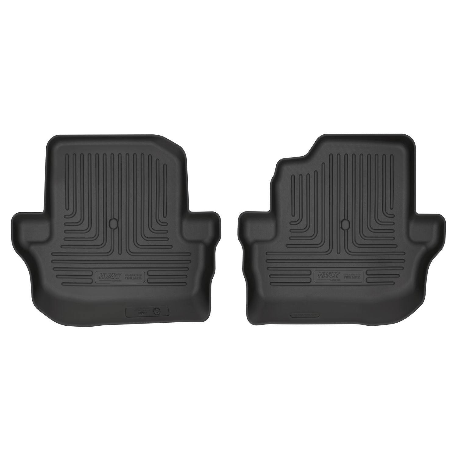 Husky Liners | Weatherbeater 2nd Seat Floor Liner For 2018-2024 Jeep Wrangler 2 Door Husky Liners | 14031 in black color.