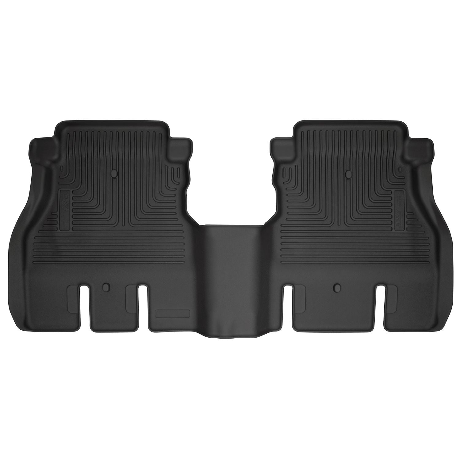 Husky Liners | Weatherbeater 2nd Seat Floor Liner For 2018-2026 Jeep Wrangler JL 4 Door Husky Liners | 14041 in black rubber.
