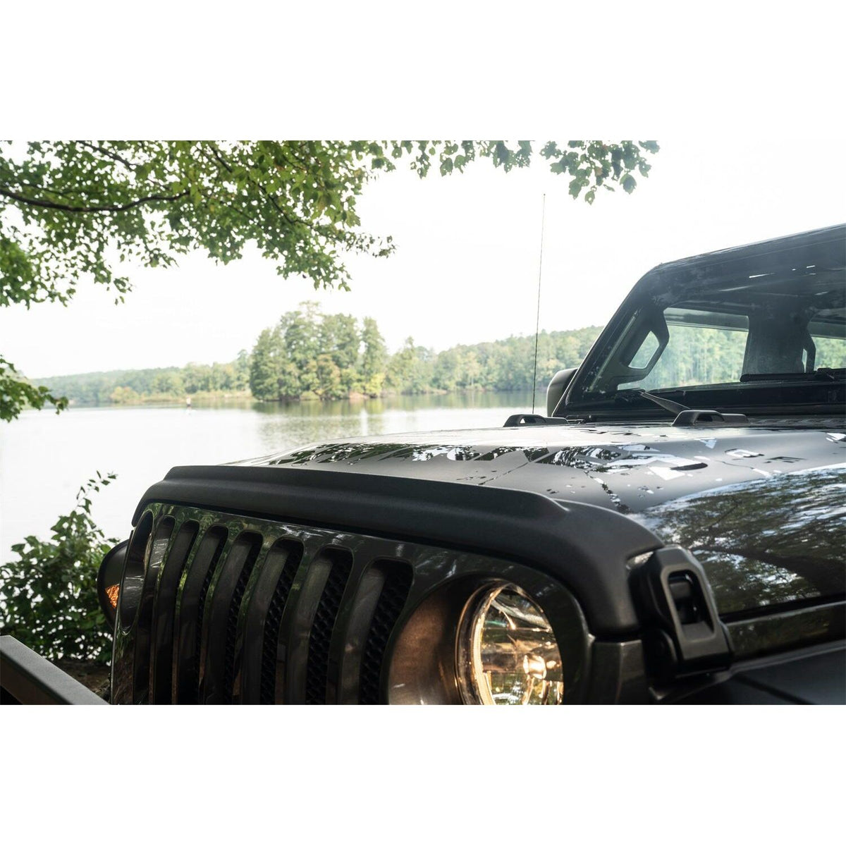 Bushwacker Body Armor for Trail Armor Hood Stone Guard Black Textured Finish, 1-Piece For 2018-2026 Jeep Wrangler JL, 2 And 4