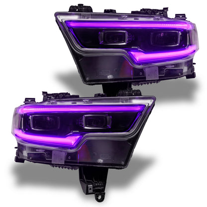 ORACLE Lighting | RGBW+A DRL Upgrade | RAM 1500 Projector LED Headlights | Select Kit Options