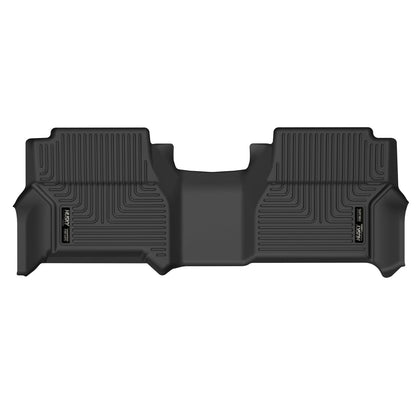 Husky Liners | Weatherbeater 2nd Seat Floor Liner For 2008-2021 Frontier/Equator Husky Liners | 14511 in black rubber design.
