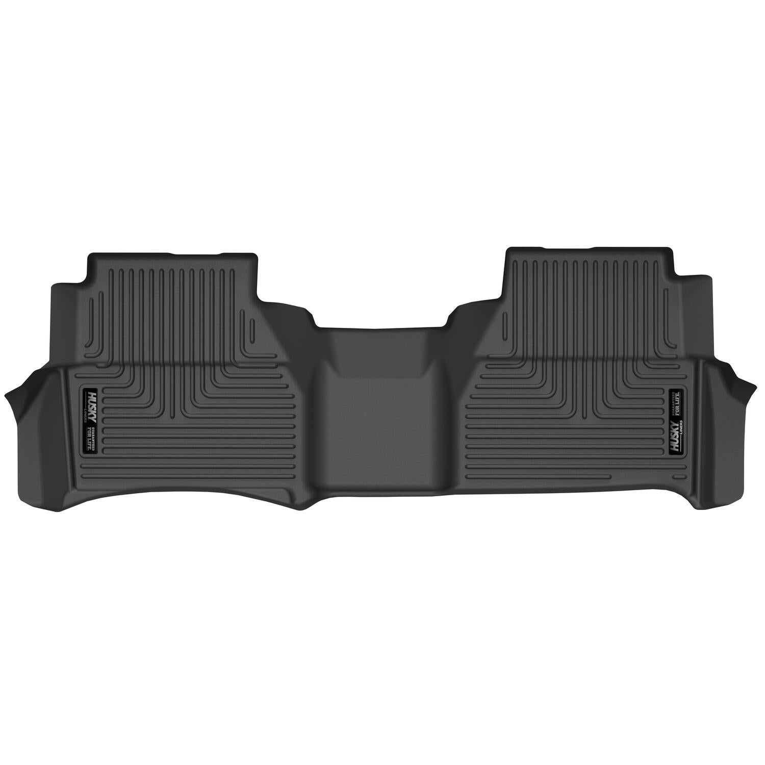 Husky Liners | Weatherbeater 2nd Seat Floor Liner For 2022-2026 Frontier Husky Liners | 14521 in black rubber design
