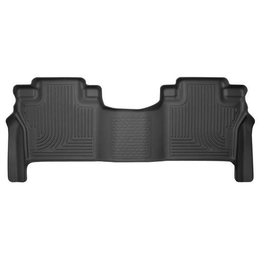 Husky Liners | Weatherbeater 2nd Seat Floor Liner For 2016-2024 TITAN XD Husky Liners | 14601 in black rubber design
