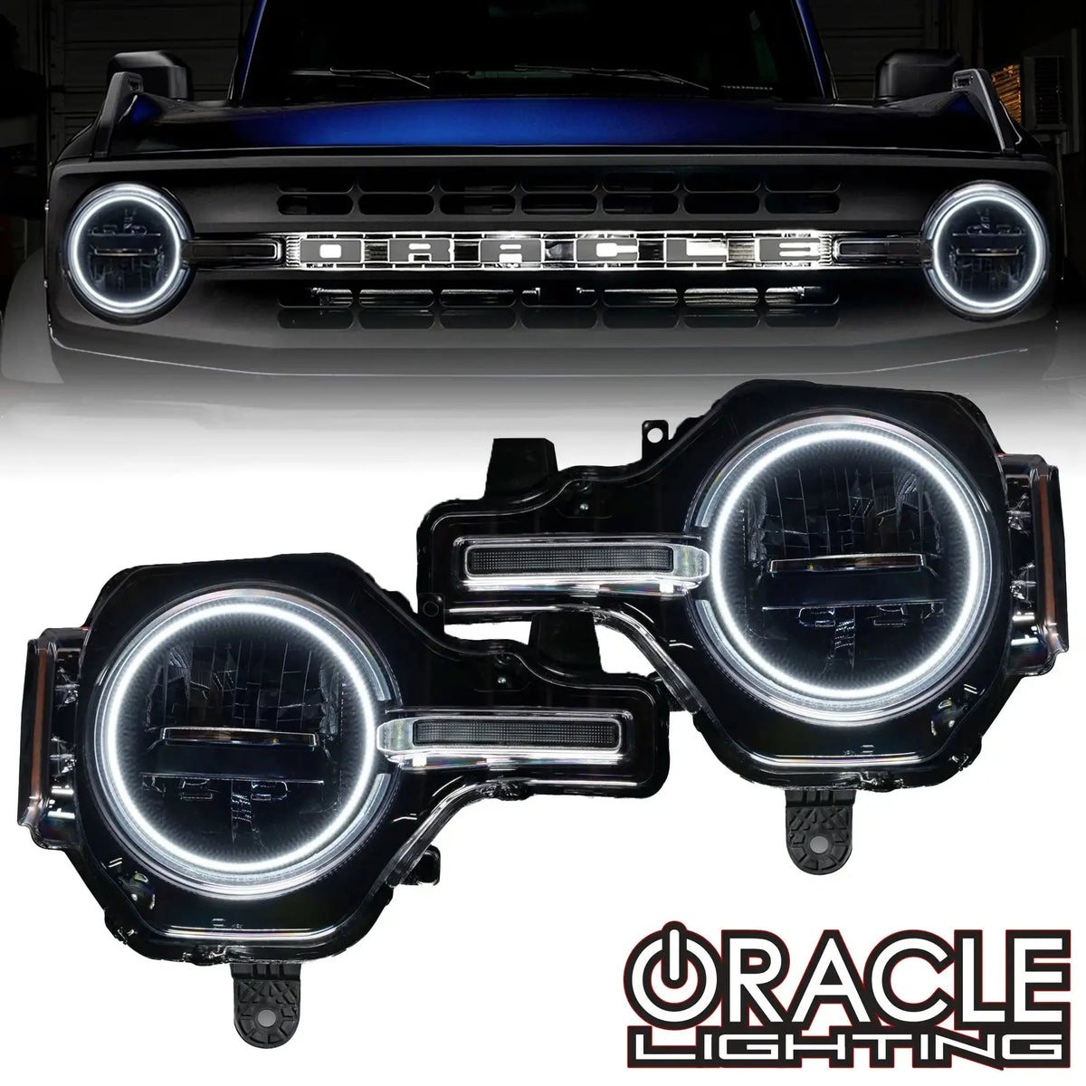 ORACLE Lighting | Headlight Halo Kit | Bronco Base Headlights | 1470-001