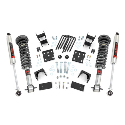 ROUGH COUNTRY | 2 Inch Lowering Kit  4 Inch Rear Lowering  M1  Ford F-150 4WD (2015-2026) | 47540