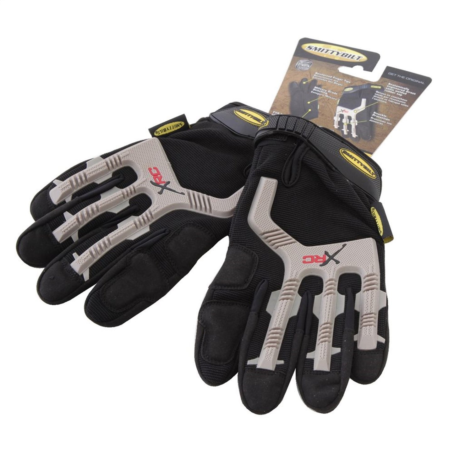SMITTYBILT | Gloves Black/Gray Logo XLarge Eva Foam Palm Pads Smittybilt |1505