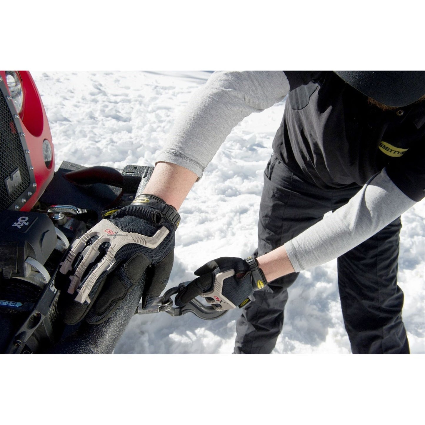 SMITTYBILT | Gloves Black/Gray Logo XLarge Eva Foam Palm Pads Smittybilt |1505