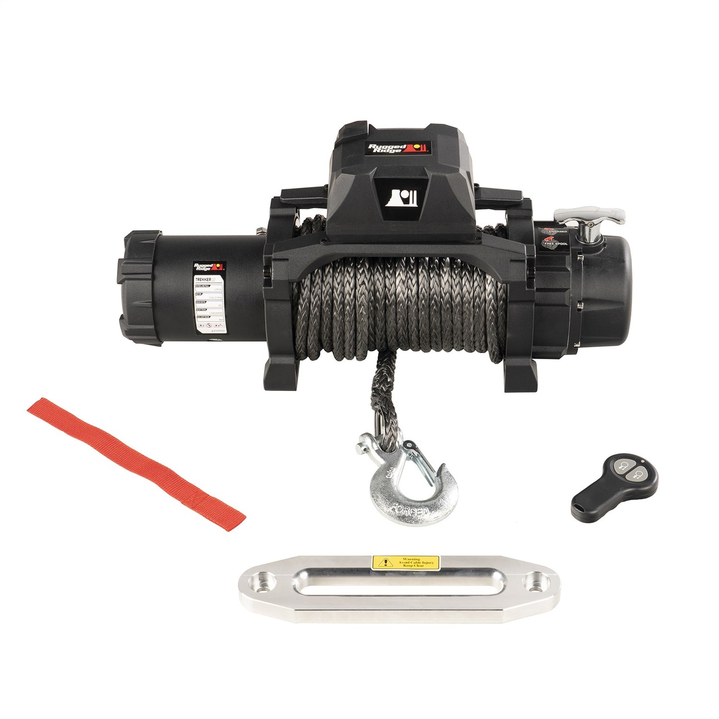 RUGGED RIDGE | 15100.25 | Trekker S12.5 Winch, 12,500Lb W/ Wireless Remote (Optional Omi15103.37 Remote)
