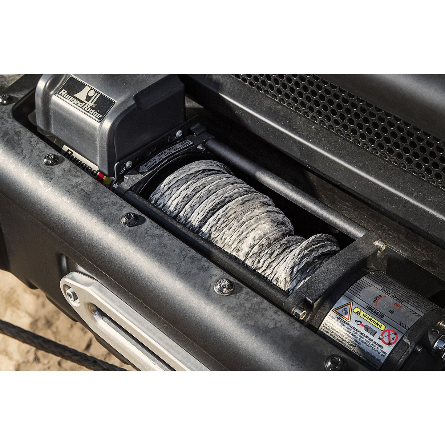 RUGGED RIDGE | 15102.13 | Synthetic Winch Line, Dark Gray, 25/64In X 94 Ft