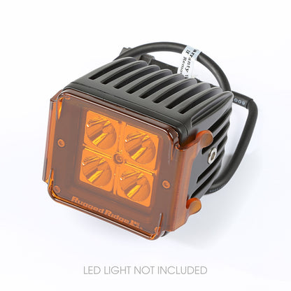 RUGGED RIDGE | 15210.67 | 3 Inch Square Led Light Cover, Amber