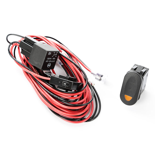 RUGGED RIDGE | 15210.74 | Light Wiring Harness Kit, 1 Light, Amber Switch