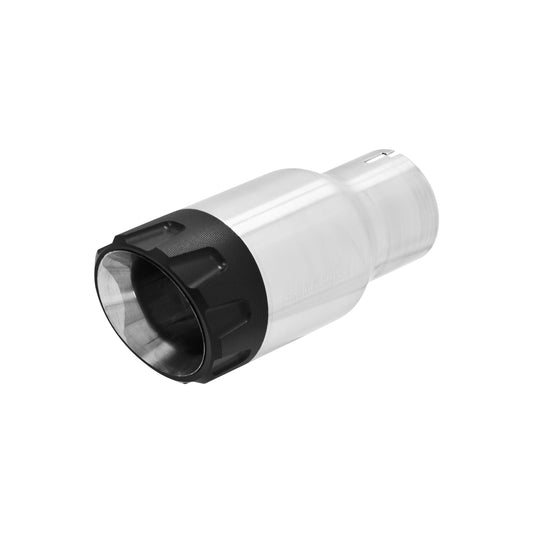 FLOWMASTER Exhaust Tip Exhaust Tip 3.50 Inch Angled Brushed Ss/Black Alum Fits 2.50 In Tubing-Clamp On