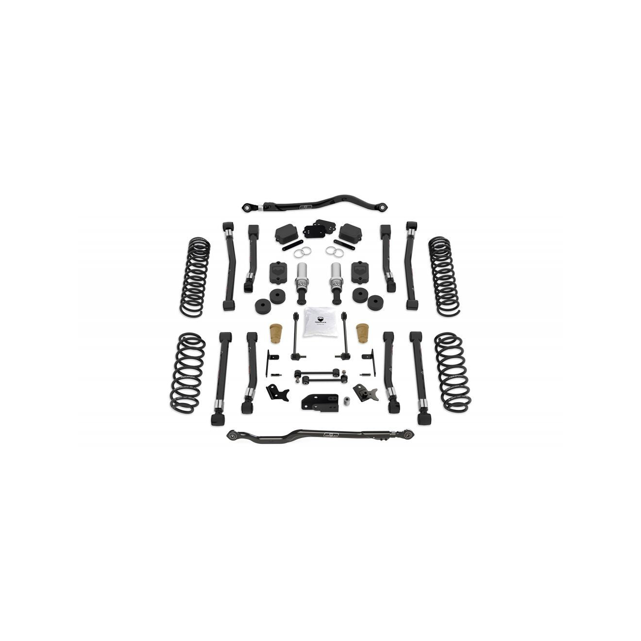 TeraFlex | 18-Up Wrangler JL 4 Door 3.5 Inch Alpine RT3 Short Arm Suspension System No Shocks - 392 TeraFlex | 1533030