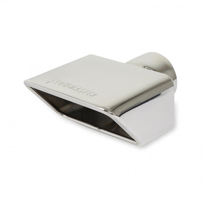 FLOWMASTER Exhaust Tip Exhaust Tip 3.0 X 5.5 Polished Angle Rolled Edge Fits 2.5 Inch Tubing