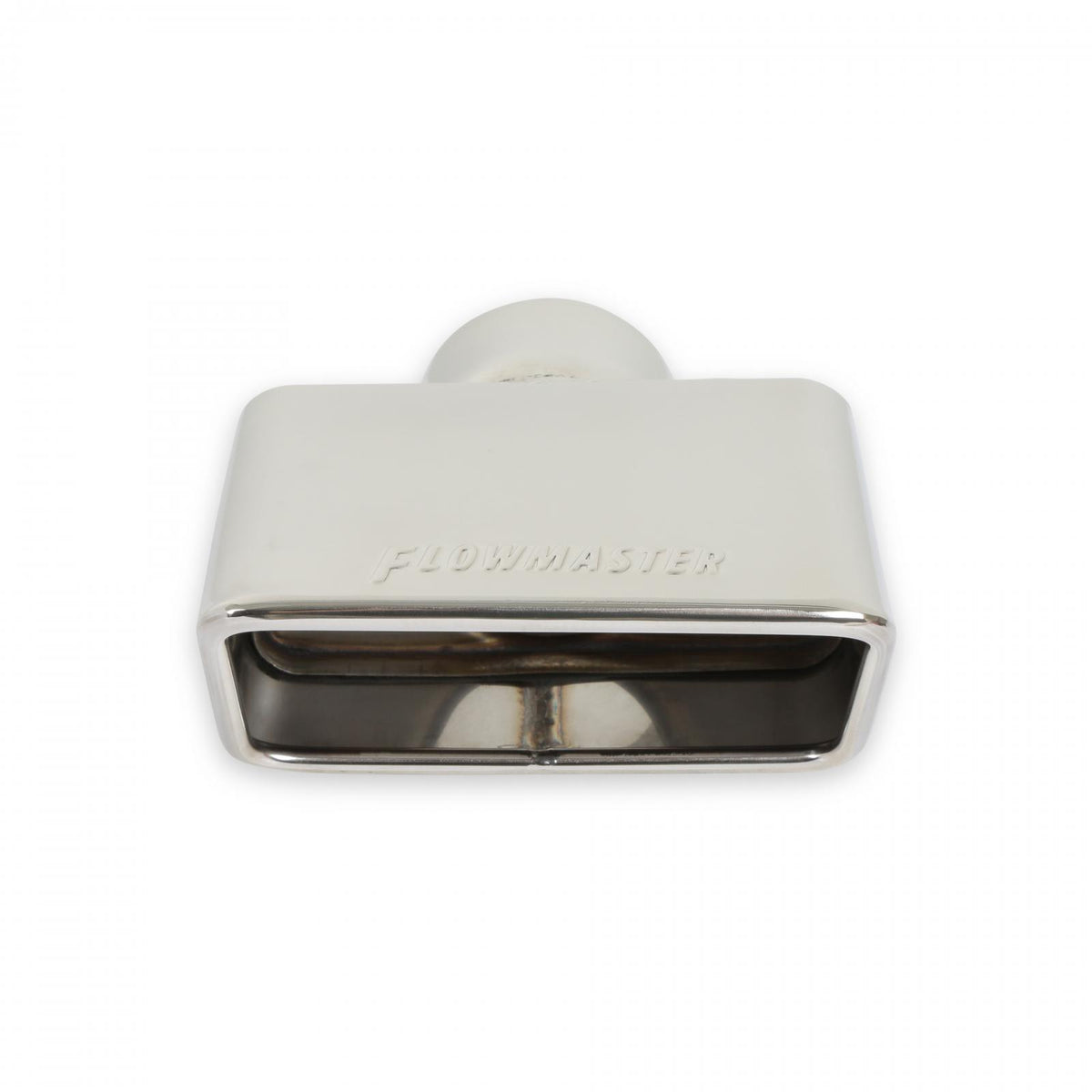 FLOWMASTER Exhaust Tip Exhaust Tip 3.0 X 5.5 Polished Angle Rolled Edge Fits 2.5 Inch Tubing