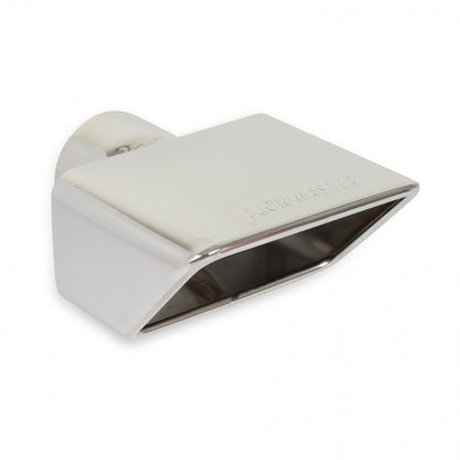 FLOWMASTER Exhaust Tip Exhaust Tip 3.0 X 5.5 Polished Angle Rolled Edge Fits 2.5 Inch Tubing