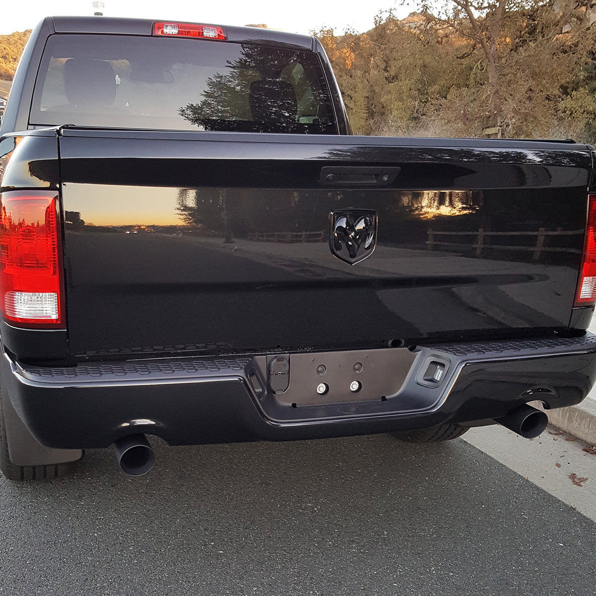 FLOWMASTER Exhaust Tip Direct Fit Fits 2009-2024 (2019-2024 Classic Body) Ram 1500, 5.7L Hemi With Factory Dual Exhaust Black