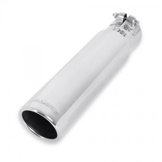 FLOWMASTER Exhaust Tip Exhaust Tip 3.00 Inch Rolled Angle Polished SS Fits 2.50 Inch Tubing Clamp On