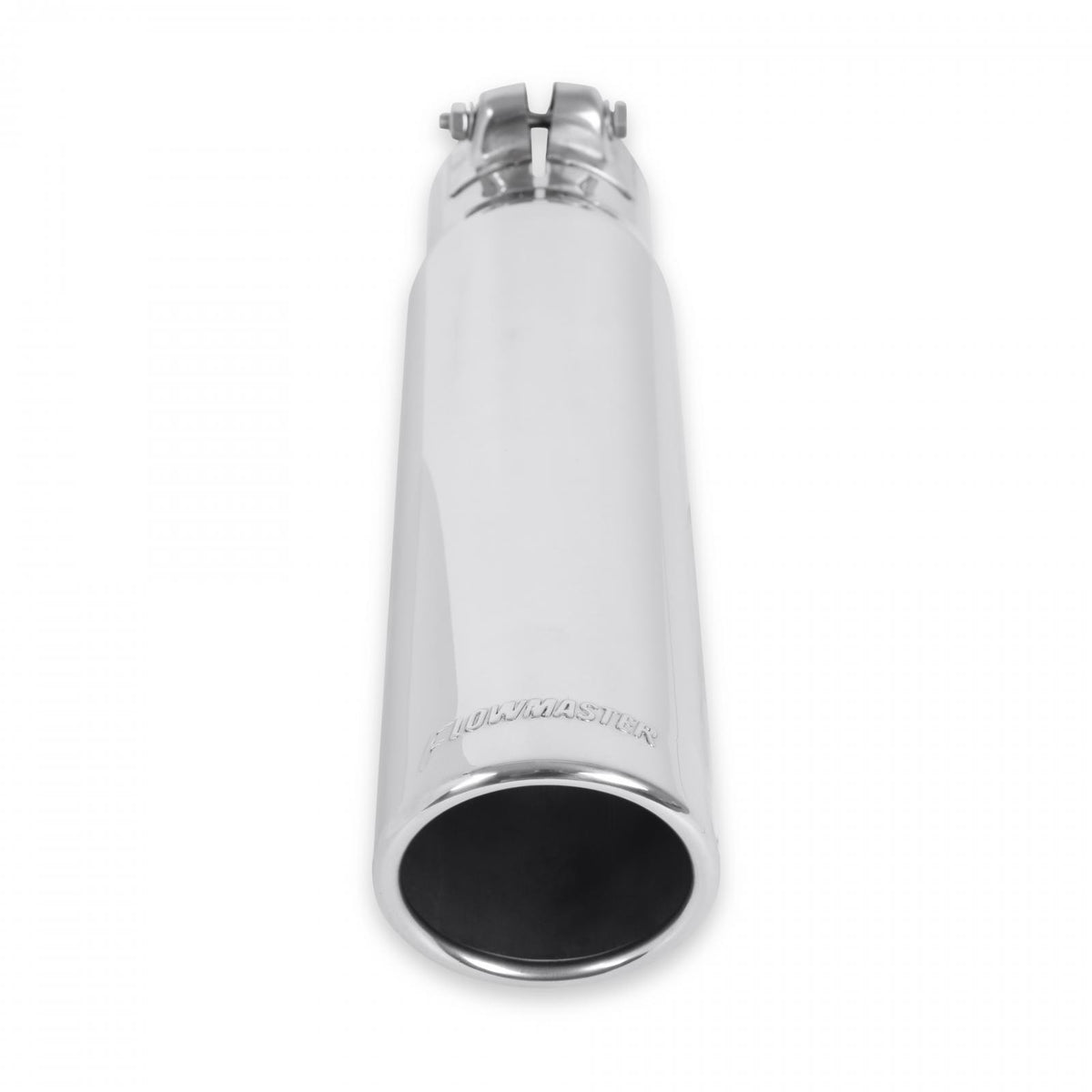 FLOWMASTER Exhaust Tip Exhaust Tip 3.00 Inch Rolled Angle Polished SS Fits 2.50 Inch Tubing Clamp On