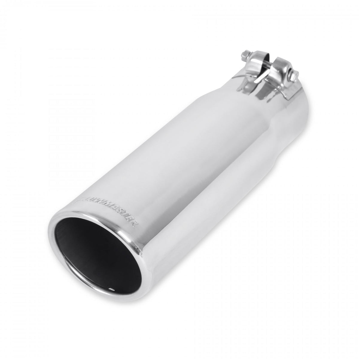 FLOWMASTER Exhaust Tip Exhaust Tip 3.50 Inch Rolled Angle Polished SS Fits 3.00 Inch Tubing Clamp On