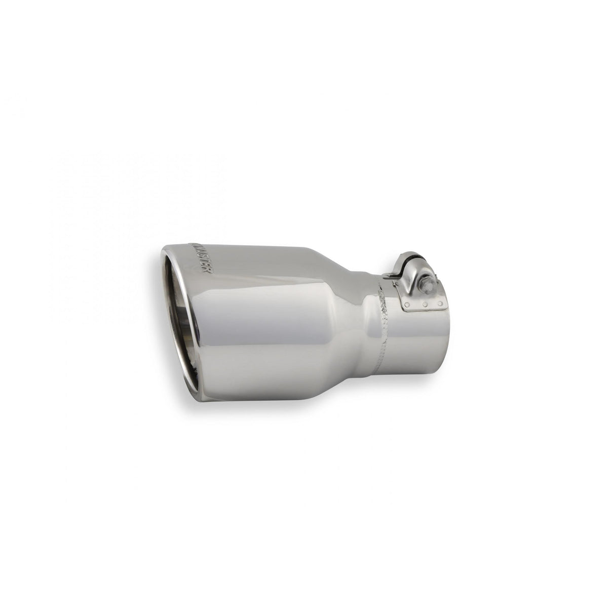 FLOWMASTER Exhaust Tip Exhaust Tip 4.00 Inch Rolled Angle Polished SS Fits 2.50 Inch Tubing Clamp On