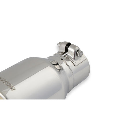 FLOWMASTER Exhaust Tip Exhaust Tip 4.00 Inch Rolled Angle Polished SS Fits 2.50 Inch Tubing Clamp On